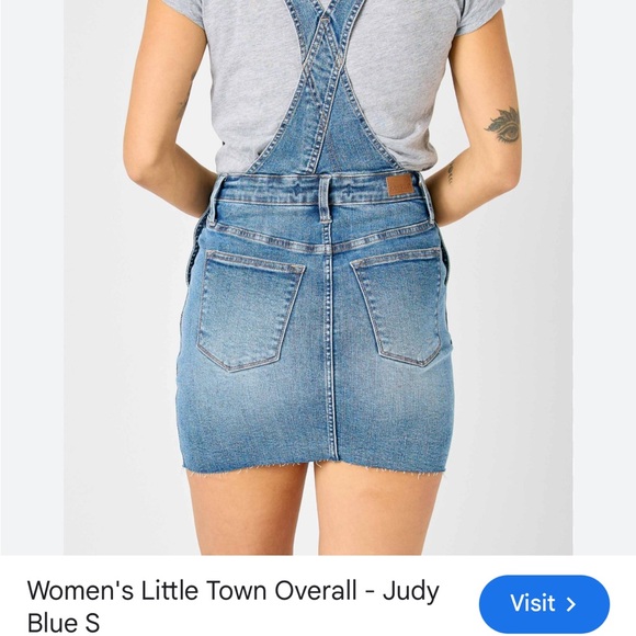 Judy Blue denim overall skirt NWT small - Picture 13 of 15